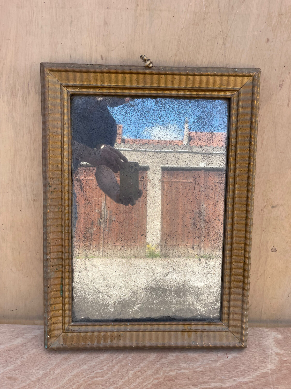 Mirror period louis XVI late eighteenth hau 60 x 44 cm