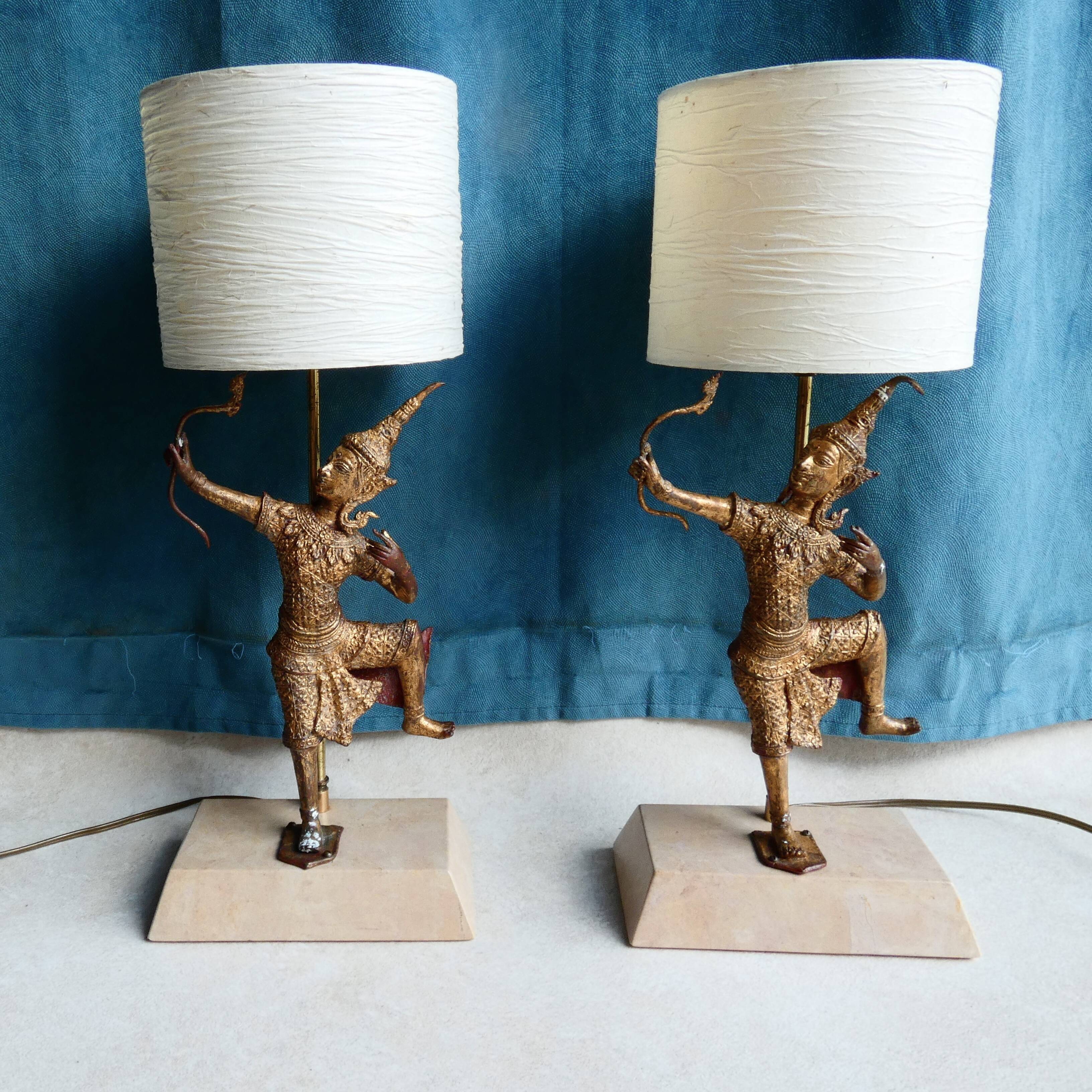 Pair of Rama bedside lamps