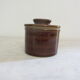 Enamelled stoneware water butter maker