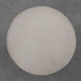 Vintage Mid-century design stool in chrome with white leather seat, 1970s