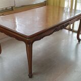 Extendable cherry wood dining table 2 extensions