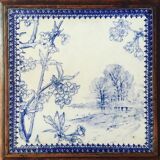 Under mat it in earthenware and wood 1920/1930