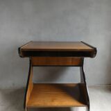 TV console cabinet from the 60s, on casters