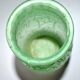 Large art deco vase in uranium-bearing dichroic green glass