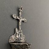 Silver stoup with 18th century Calvary decoration
