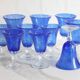 Blue glass from the Biot glassworks Traditional line