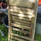 4 teak folding chairs