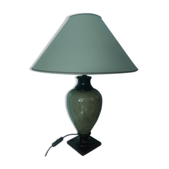 Living room lamp to pose, green ceramic foot