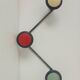 Vintage 1960s wall coat rack
