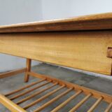 Scandinavian coffee table in blond wood