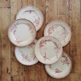 Assiettes anciennes Sarreguemines "Favori"