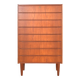 Commode à tiroirs vintage en teck, Danemark, 1960.
