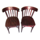 Paire de chaises bistrot vintage