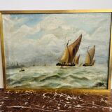 Oil painting on canvas claas prins (1903-1968)