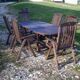 Table et chaises de jardin en teck scandinave Jutlandia disign 1980