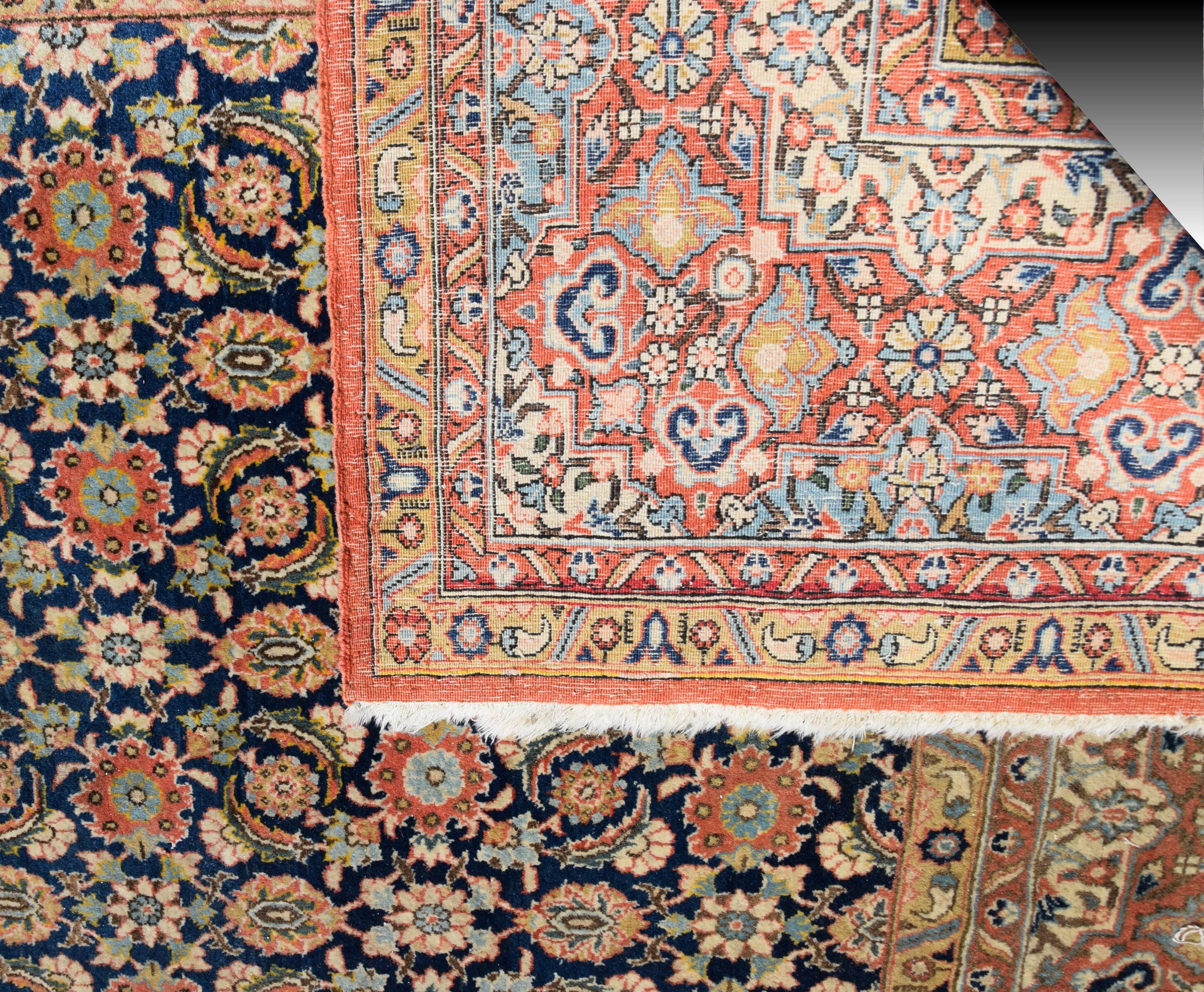 Iran GHOUM oriental rug - : 3.33 X 2.35 Meters -