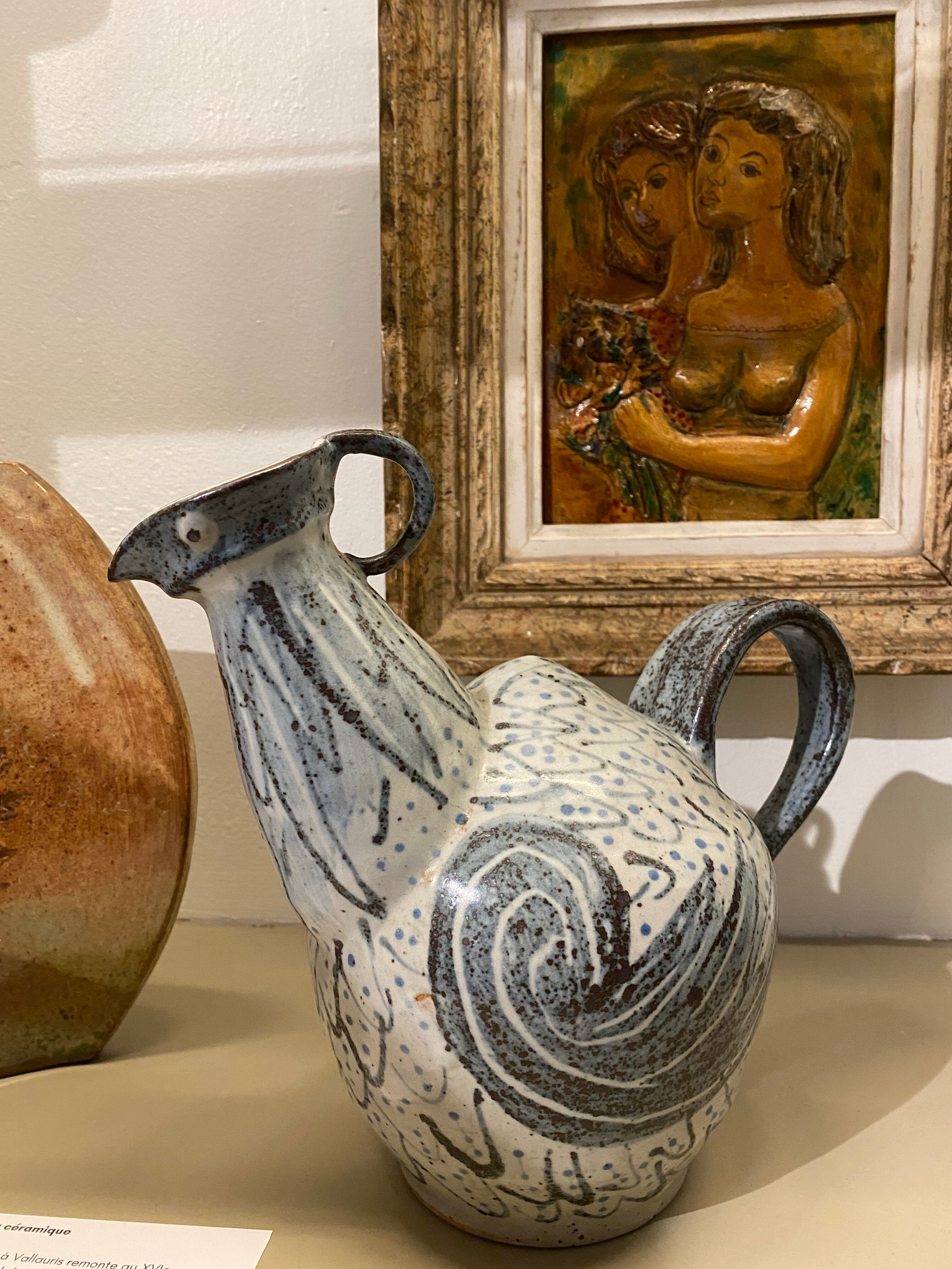 Vase poule en céramique La Borne
