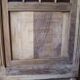 Glass-fronted cabinet from 1915, solid wood.