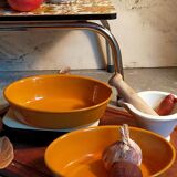 Duo of enamelled cast iron dishes Made in France LE CREUSET vintages