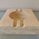 Large vintage travertine ashtray by Fratelli Mannelli 1970