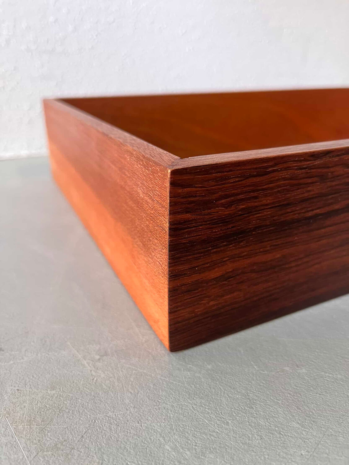 Vintage storage boxes rosewood