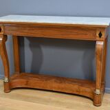 Console en Ronce de Noyer, époque Restauration – Début XIXe