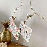 Golden postcard display