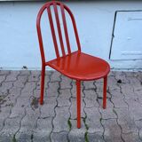 Chaise orange Robert Mallet Stevens, édition années 1980