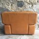 Roche Bobois leather armchair - cognac - 1990