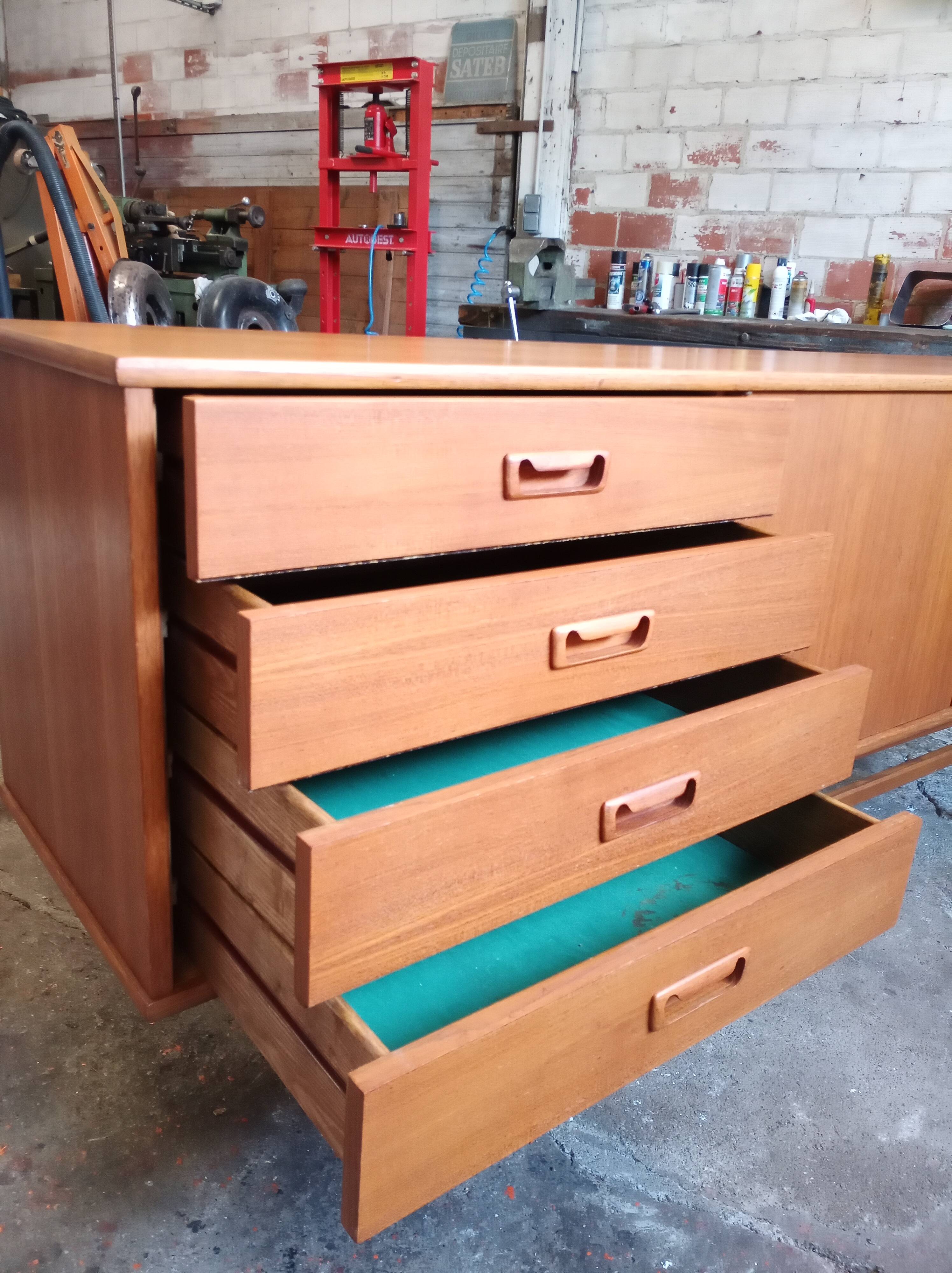 Scandinavian Doubinski teak sideboard