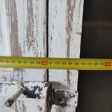 Weathered wooden locker