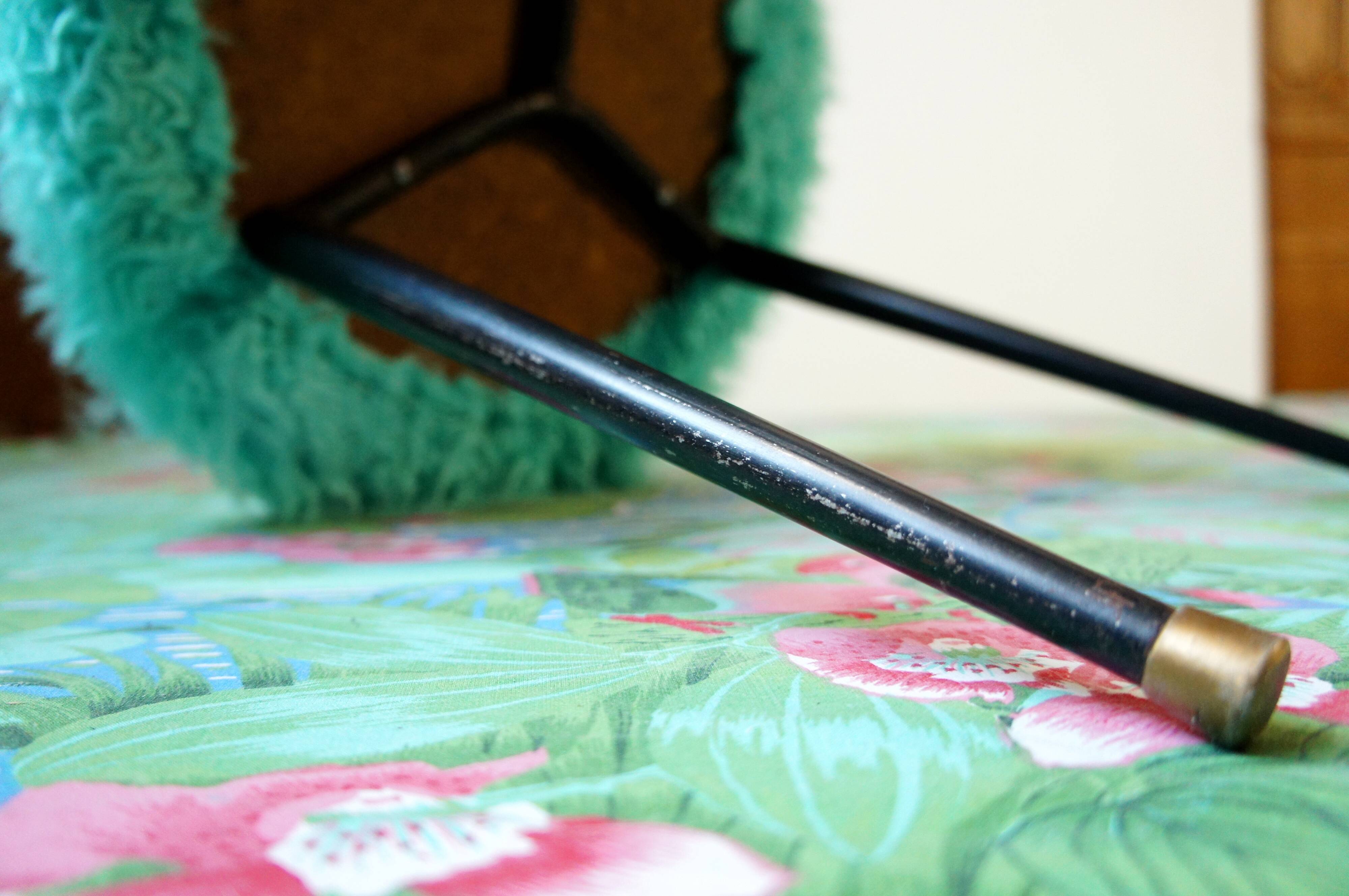 Tripod stool blue mint moumoute 1960