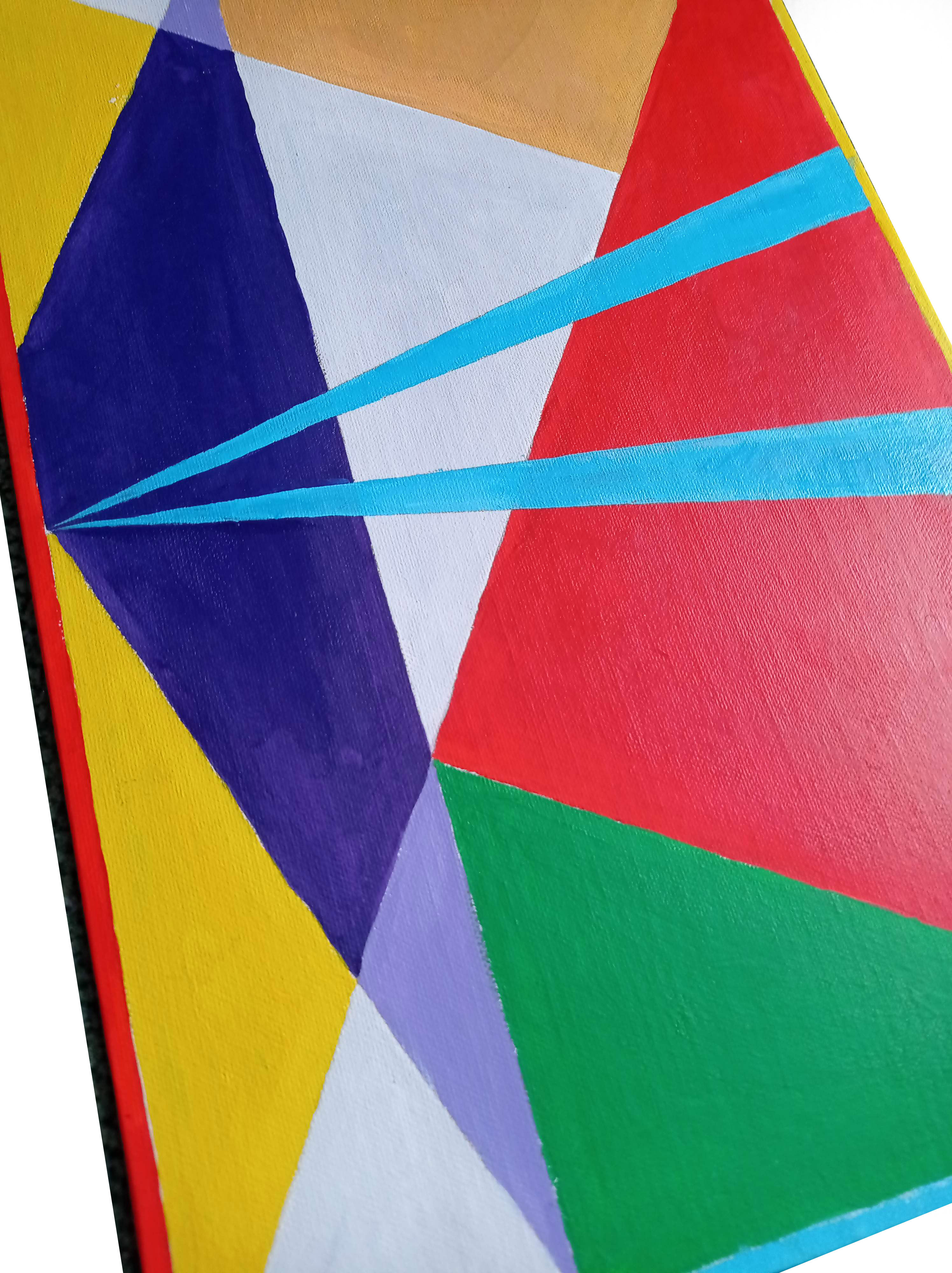 Geometric modernist painting