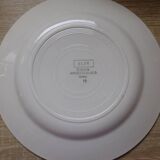 Flat plates Digoin Sarreguemines model Albe