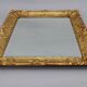 1940s Italian Mirror in Golden Wood Frame