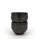 Pair of sake cups - coffee