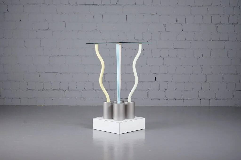 Table prototype Le Strutture Tremano par Ettore Sottsass pour Belux