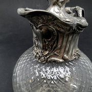 20th century Art Nouveau wine jug from WMF, Germany, 1890s