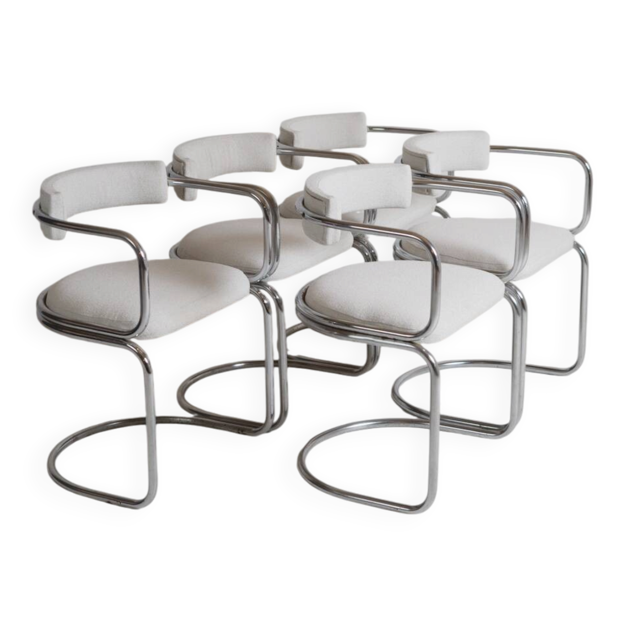 Set of 5 armchairs by Renato Zevi