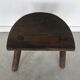 Tabouret de ferme tripode vintage - XXe siècle
