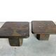 Vintage brutalist slate stone nesting by Laub, 1980s