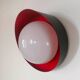vintage glass globe metal wall light