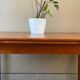 Vintage teak table with extensions