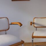 Paire de fauteuils Cesca B64 par Marcel Breuer