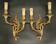 Large pair of wall sconces in Rocaille / Rococo / Baroque style - gilded bronze