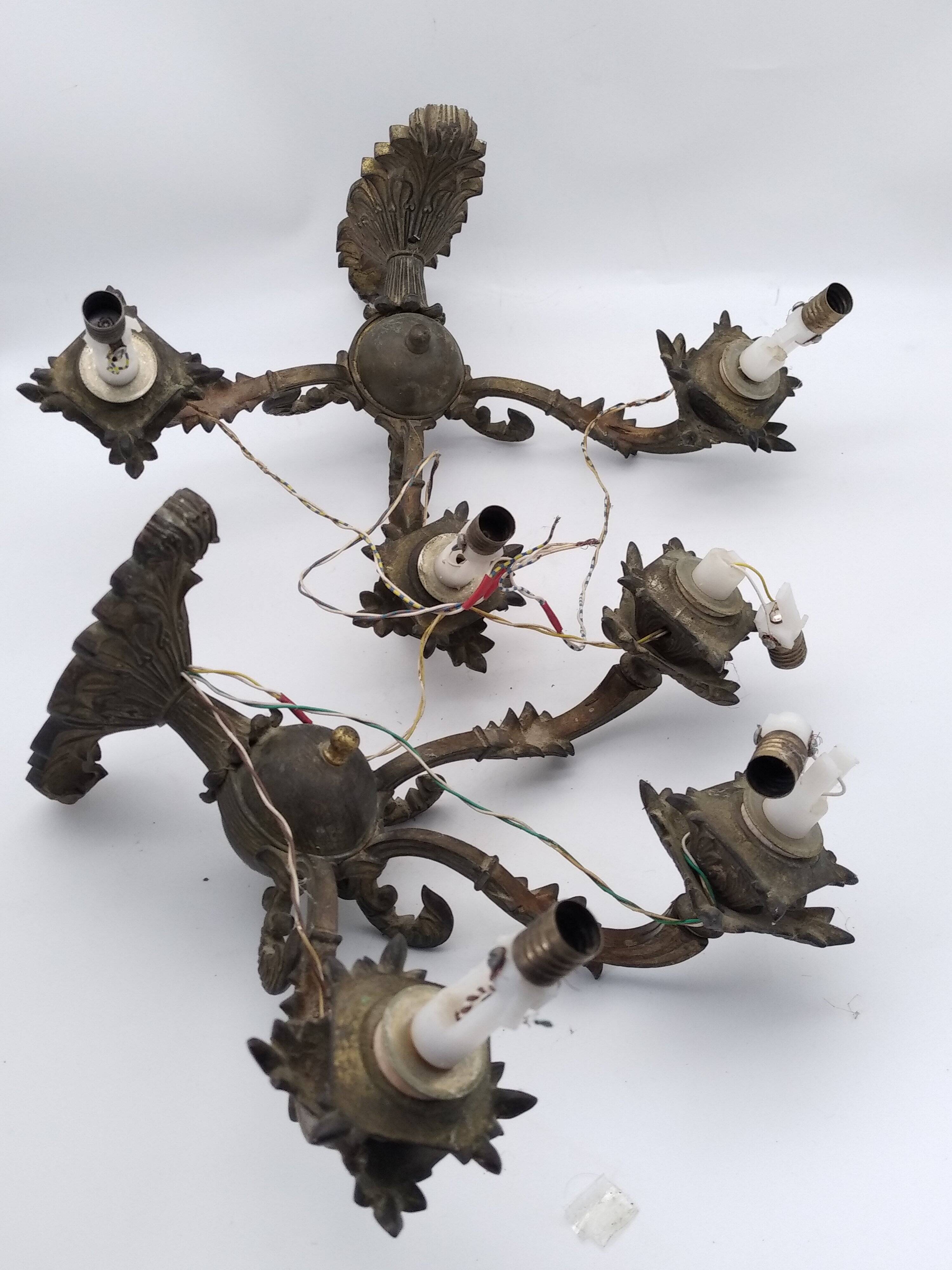 2 bronze wall lights