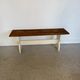 Vintage farmhouse bench made of solid wood