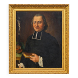 Important portrait 18th century - Philippe Roux, Priest in Périgord - Dated 1751