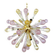 Sputnik Chandelier in Murano Glass with Gold and Pink Air Drops