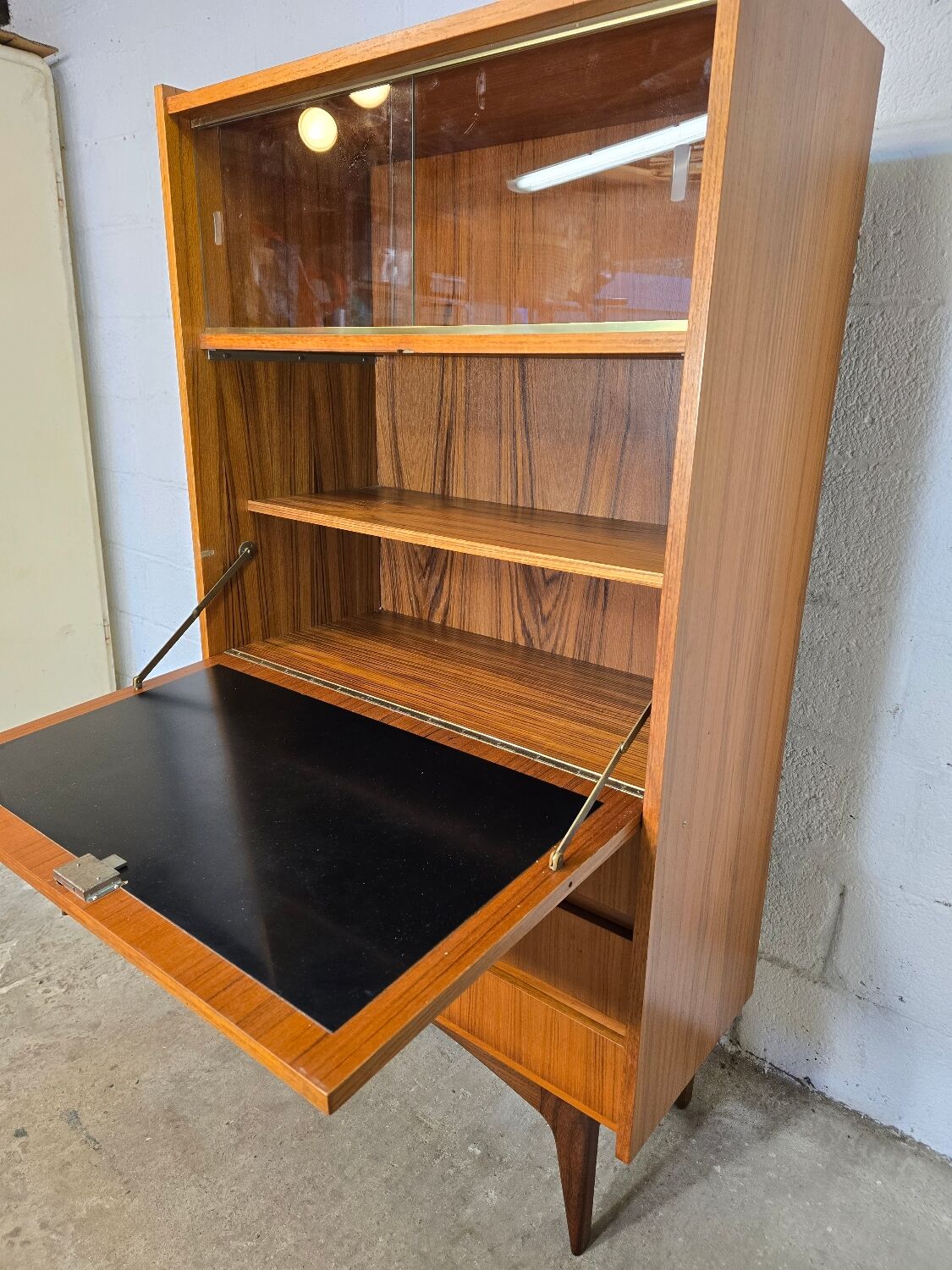 Scandinavian style display cabinet from the 1970s